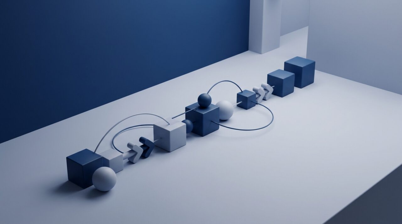 Hong Kong divorce procedure shown as sequential connected steps along a pathway